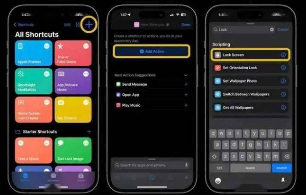南山苹果14锁屏维修店分享iPhone14升级iOS16.4后如何创建锁屏快捷方式 