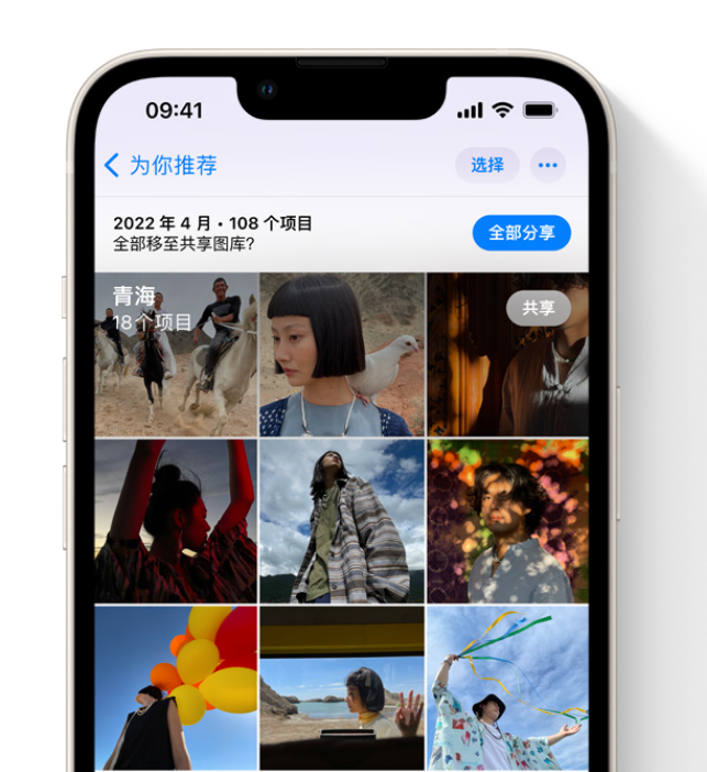 南山苹果维修网点分享在 iPhone 上使用共享图库 