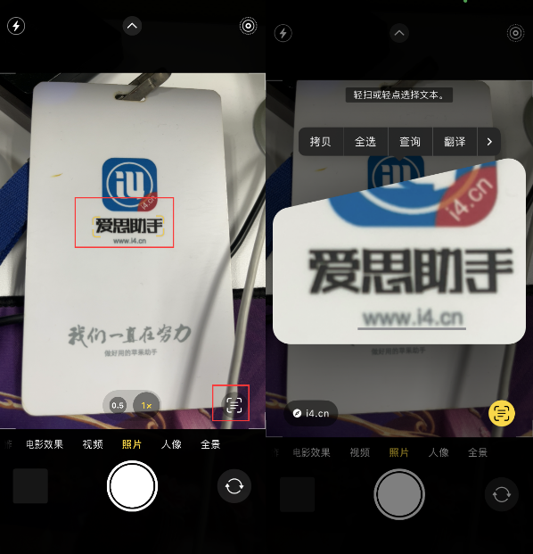 南山苹果手机维修分享升级iOS 16后如何通过相机翻译文本 